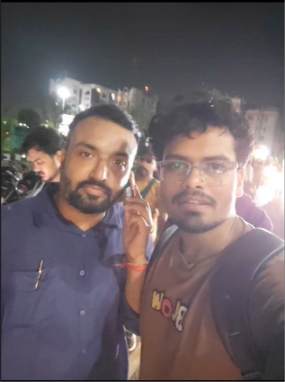 With Saurabh Tripathi